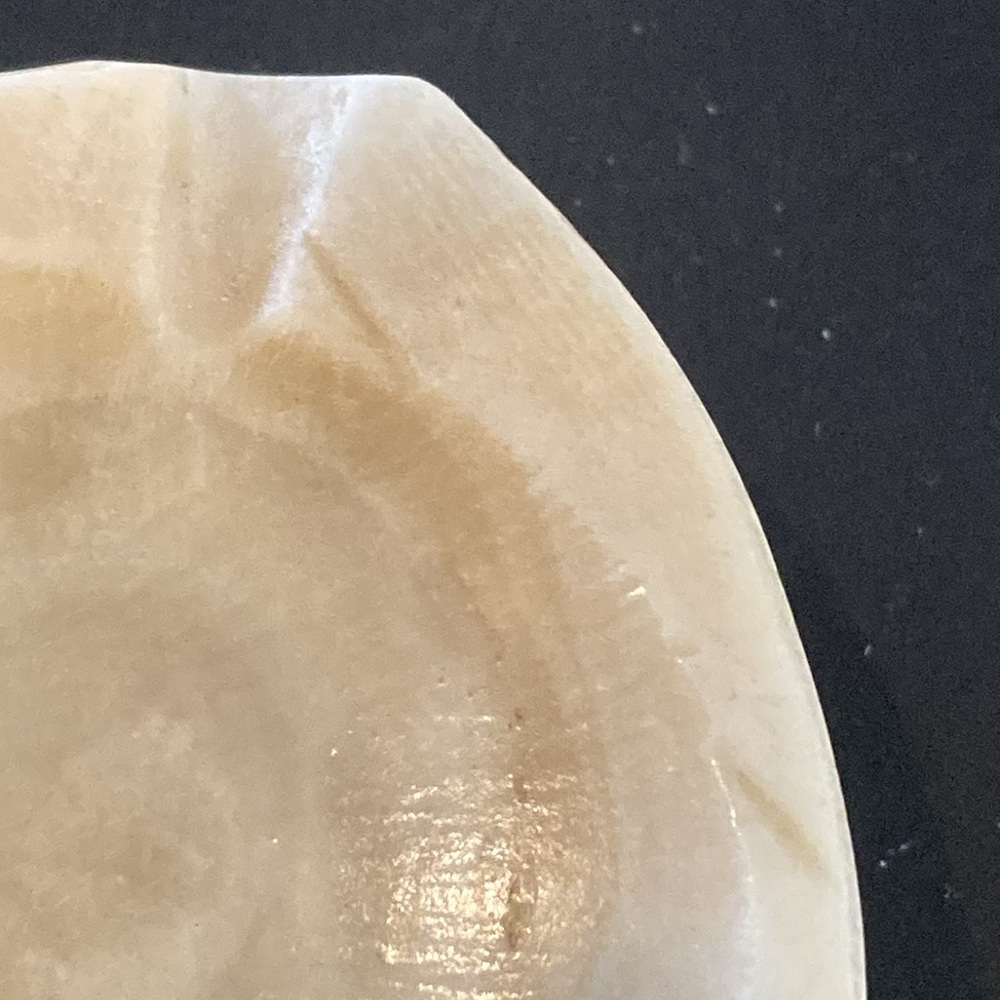 Vintage Carved Stone Elephant Trinket Dish - Picture 8 of 8